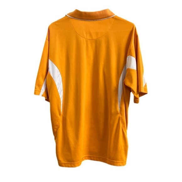 Men's PGA Tour University of Tennessee Orange and White Polo.  Size Large - Picture 2 of 6